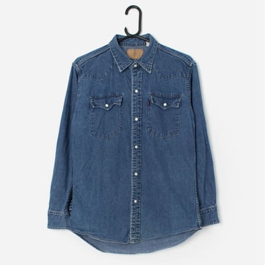 Vintage Levis Big E denim western shirt, made | St. Cyr Vintage
