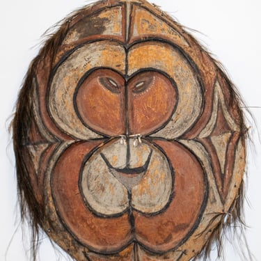 Papua New Guinea Sepik Painted Carved Wood Mask