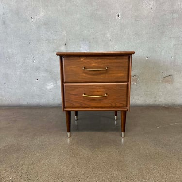 Mid Century Solid Oak Nightstand