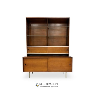 Paul Mccobb Vintage Mid Century Modern Perimeter Group Hutch and Planner Group Buffet c. 1950s 