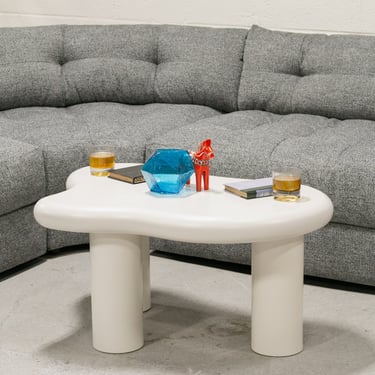 Amoebic White Coffee Table