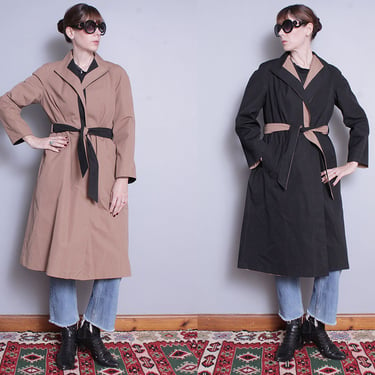 Vintage 1980's/1990's | ETIENNE AIGNER | Reversible | Trench | Overcoat | Coat | M 