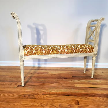 Vintage Neoclassical Bench 