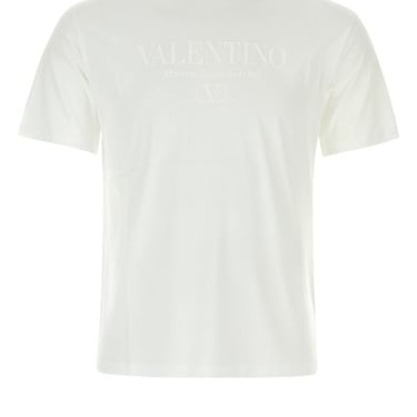 Valentino Garavani Man White Cotton T-Shirt
