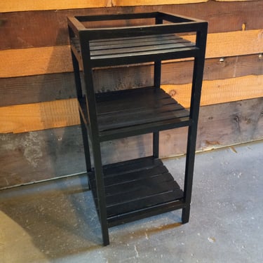 Wooden Plant Stand, 12.25 x 12.25 x 26.75