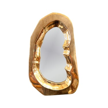 Solid Brass Biomorphic Frame Mirror