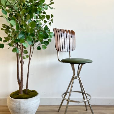 Vintage Mid Century Counter Height Chair