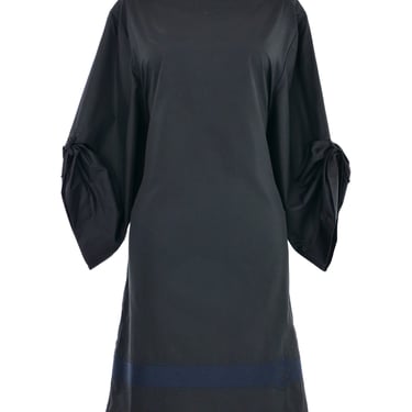 Hermes Bateau Neck Logo Stripe Dress