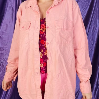 Vintage Five Brother Pink Button Down Flannel Shirt