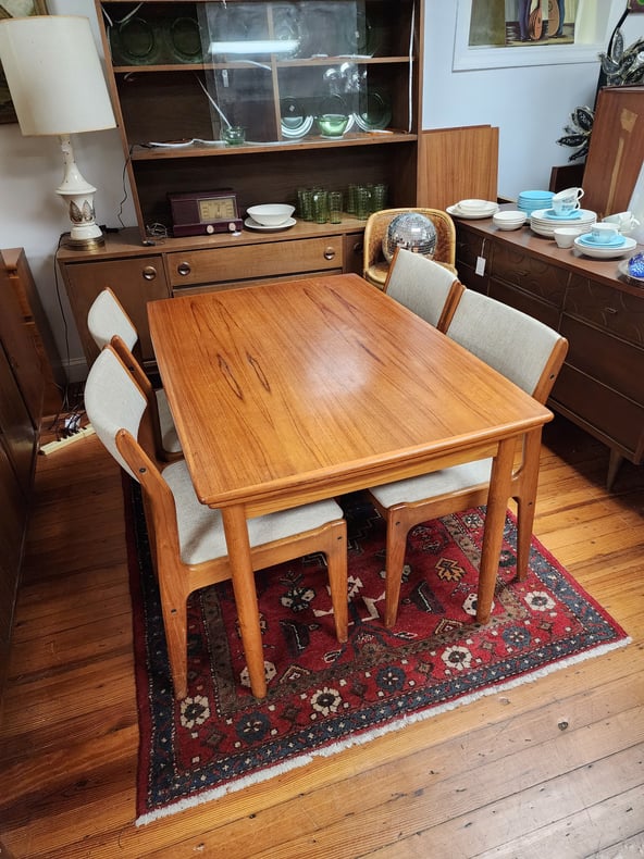 Danish Teak Table and 4 Eric Buch Chairs Vintage MC Frederick, MD
