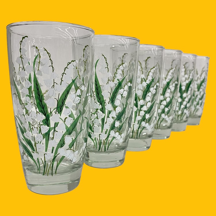 Vintage Libbey Drinking Glasses Retro 1970s Bohemian + Lily | Retrospect  Vintage - Philadelphia, PA | ATTIC