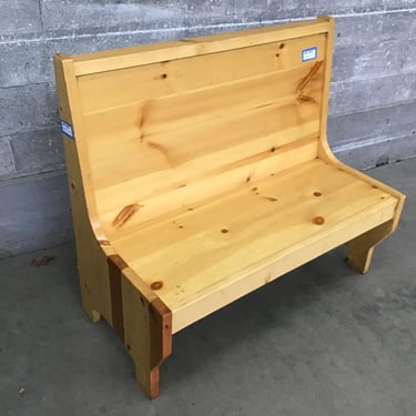 Rustic Pine Bench (Seattle)