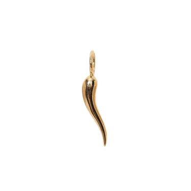 14K Gold Cornicello Necklace Charm — Charm + Chain Trunk Show