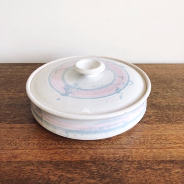 Vintage Ceramic Covered Baking Dish 