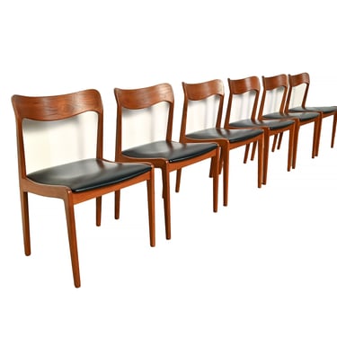 Moller Style Dining Chairs  set of 6 Teak Dining Chairs Danish Modern 