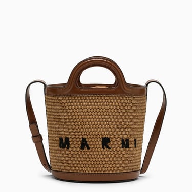 Marni Tropicalia Beige/Brown Bucket Women