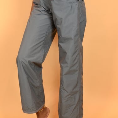 Reclaimed North Face Gray Nylon Windbreaker Waterproof Pants / Small Medium 