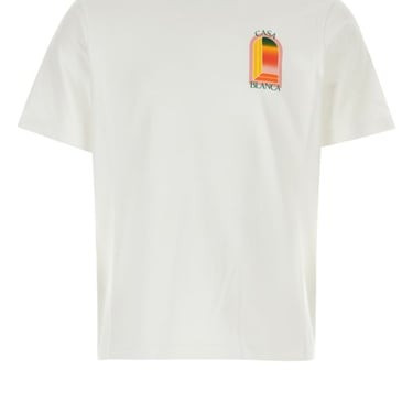 Casablanca Unisex White Cotton T-Shirt