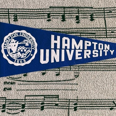 Vintage Hampton University Collegiate Pennant