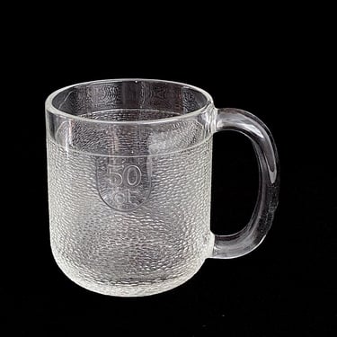 Vintage Scandinavian Finnish Art Glass Finland Iittala 50cl KROUVI Beer Mug Oiva Toikka 1973 Design 