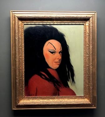 Portrait of Divine 1974 Painting Female Trouble Era by M. Tennant John Waters Dreamland Post Pink Flamingos