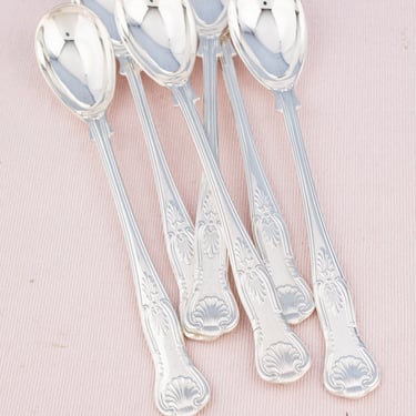 Vintage Silverplate English Sundae Spoons - Set of 6