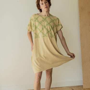 Willow Dress, Silk Noil Raglan Dress, Plant Dyed 