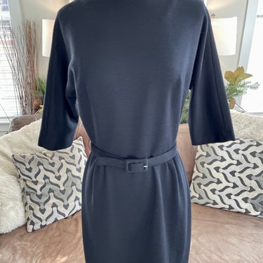 1960s Genevieve Wool Knit Dress 