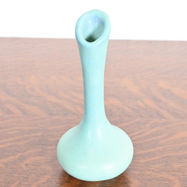 Van Briggle Arts & Crafts Turquoise Glazed Ceramic Bud Vase