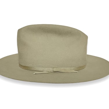 Vintage 1950s/1960s STETSON Western Fedora ~ size 7 1/4 ~ Beaver Fur Felt ~ Cowboy Hat / Rancher / Open Road ~ 