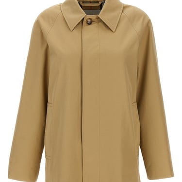 Burberry Women Gabardine Short Trench Coat