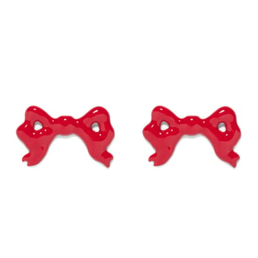 The Pink Reef Red Bow Stud