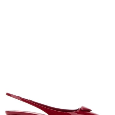 Prada Women Red Leather Ballerinas