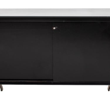 Mid-Century Modern Ebonized Credenza Sideboard