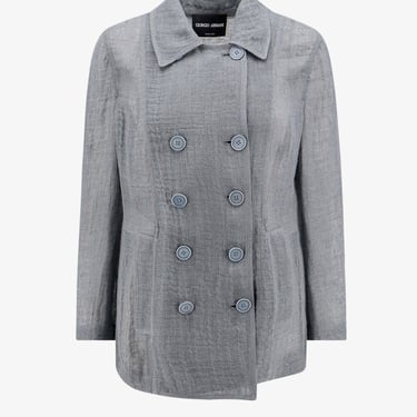 Giorgio Armani Woman Blazer Woman Grey Blazers E Vests