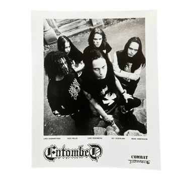 Vintage Entombed &quot;Combat Earache&quot; Promotional Photo