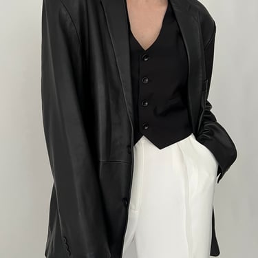 Favorite Vintage Black Leather Blazer