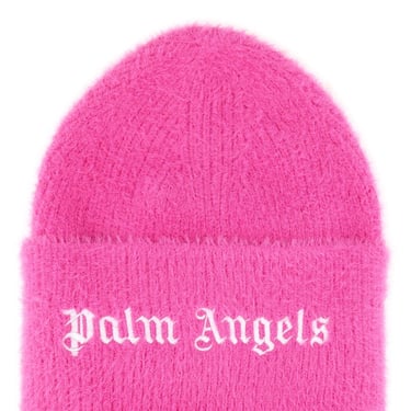 Palm Angels Women Beanie Hat With Logo