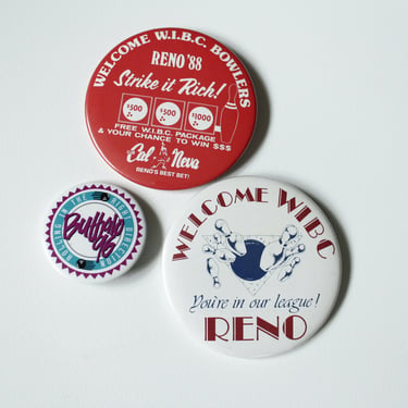 Vintage 80s & 90s Bowling Pin Collection - Reno WIBC, Buffalo 