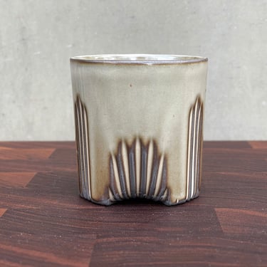 Black Porcelain Ceramic "Deco" Cup- Glossy "Coffee" 