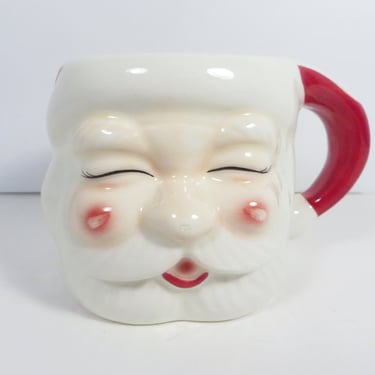 Vintage Style Santa Claus Face Mug - Pottery Barn Santa Claus Face Mug 