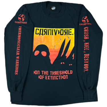 Vintage Carnivore "Death Is Total Independence" Long Sleeve Shirt