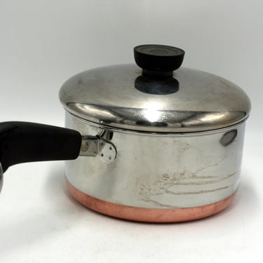 vintage Revere Ware 1.5 Quart Saucepan 1989 