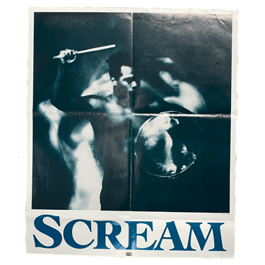 Vintage Scream &quot;Banging The Drum&quot; Dischord Records Poster