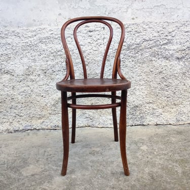 Vintage Dining Chair/ Old Thonet Style Chair/ Brown Wooden Chair/Original Dinning Stool / Old Chair/ Vintage Furniture/ Mid Century/ 60s 