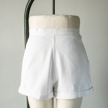 1940s Shorts High Waist Cotton S 