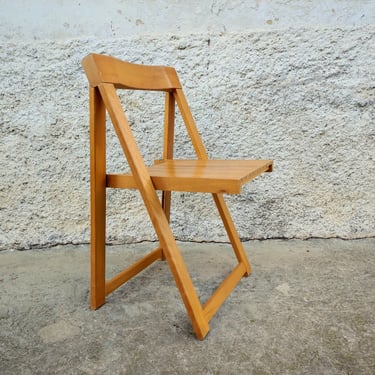 Vintage Folding Chair/Stol Kamnik Chair/Aldo Jacober Style Design/ Vintage Furniture/ Wooden Folding Chair /Folding Chair Yugoslavia 