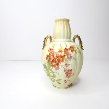 Antique Straus Rudolstadt Crown RW Germany Gourd Vase Early 1900's Beautiful Victorian Piece 