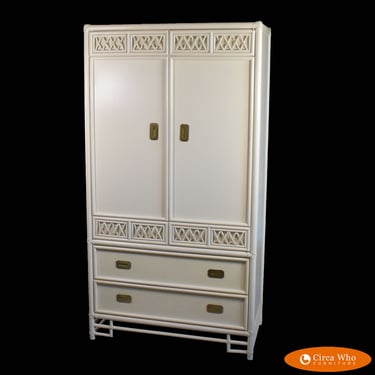 Ficks Reed Style White Cabinet