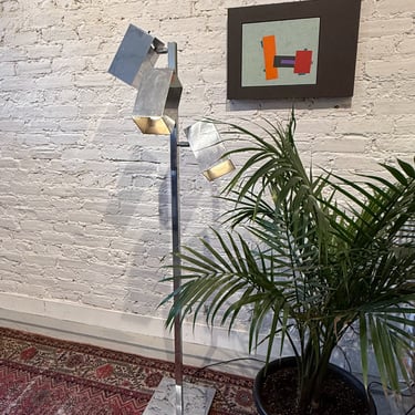 Ambassador” Chrome Floor Lamp by Robert Sonneman for Koch & Lowy, USA